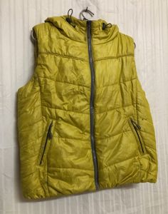 Basic House Yellow Sleeveless Jacket