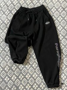 Black Paragraph Sweatpants