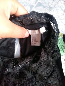 H&amp;M Black Lace Tops