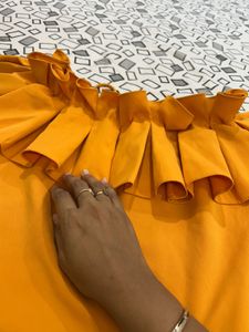 Ruffled Yellow Top