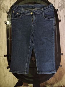 Denim Capri Pants
