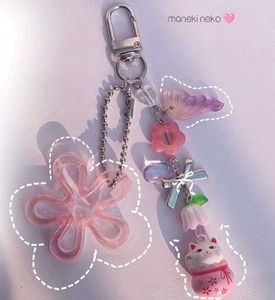 maneki neko  Cat Keychain Charm