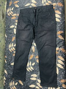 Black Straight Fit Pants