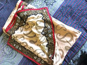 Combo Of One Silk Saree And  Netted Sare