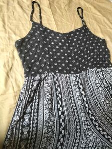 Black &amp; White Boho Print Playsuit