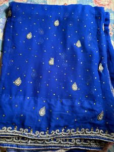 Blue Party Wear Saree
