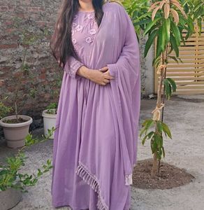 Lavender Trending Ethnic Gown