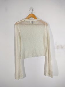 H&amp;M Sheer Pullover