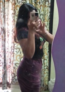 Wavy Print High-Waisted Pants