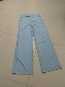 ZARA Wide Leg Sky Blue Pant