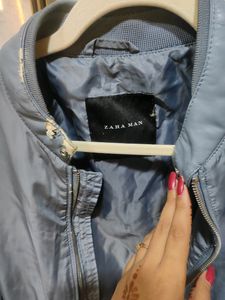 Original Zara Bomber Jacket Slightly Collar Defect