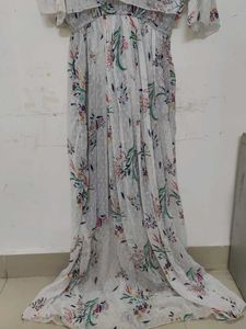 Floral Print Cold Shoulder Dress