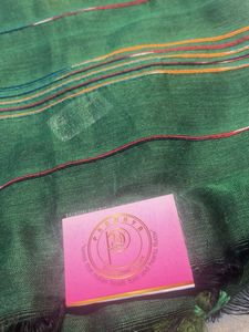 Elegant Green Cotton Saree