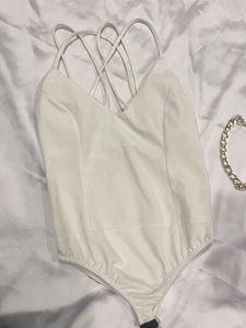 White Swimsuit - Top
