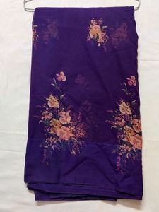 🔷🌟💥New Beautiful Purple Printed Saree