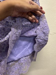 lace Lilac top with beautiful work