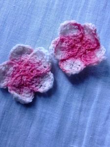 Crochet Flower Appliques (Set of 2)