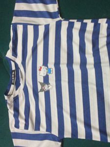 Striped Hello Kitty Tee