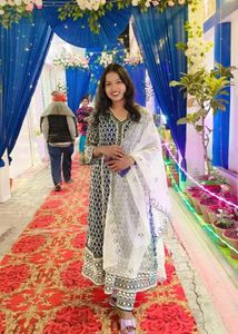 Suit With Pant And Dupatta Set
