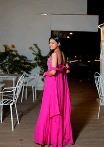 Elegant Pink Ethnic Gown