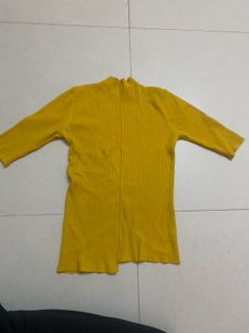 Mustard Knitted Top