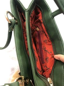 A Very Stylish Dark Green Handbag