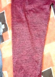 Knee Length Pants Shinny Material