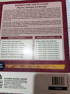 Science for Tenth Class Biology