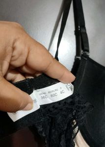 Black ⚫Chic Lace Bra For 36 C Bust