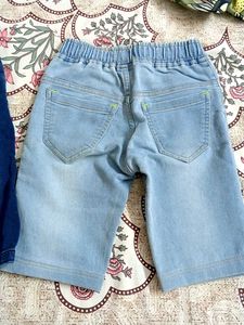 Denim Shorts 6-7 Years Boy Or Girl Blue