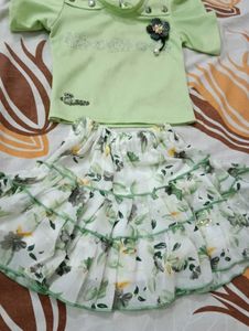 Skirt &Top For Baby Girl