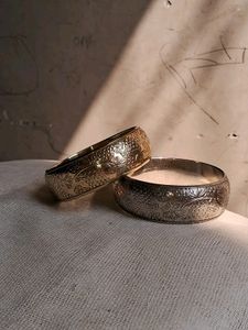 Brass And Silver Bangles Combo