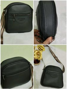 Cross Body Bag With Pure Leather Material