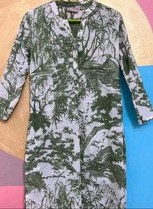 Handcrafted Green Cotton Kurta