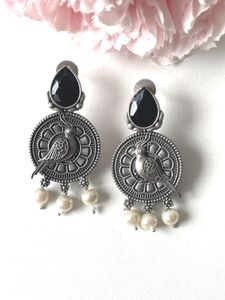 Silver Replica Bird Earring
