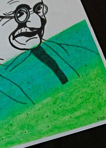 Mahatma Gandhi Art For His Birthday