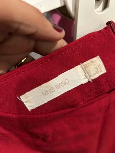 Mango Red Mini Skirt