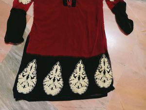 Red And Black Kurti
