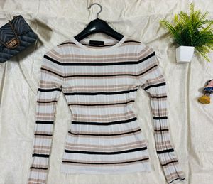 Striped Long Sleeve Top
