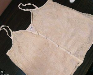 Vintage Lace Button-Up Tank