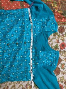Unused Teal Color Grara Set