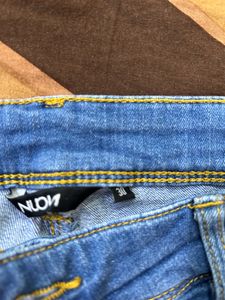 Blue One Time Wore Shorts Denim