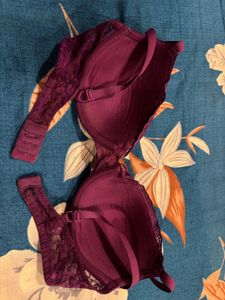 Purple Padded Bra (Wired)