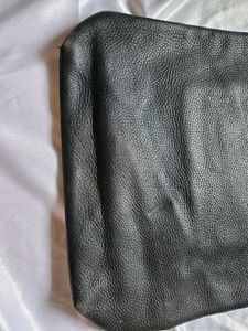BURBERRY black Learher Handbag