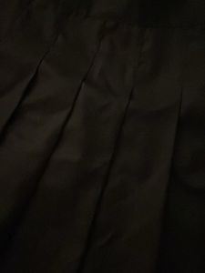 Black Pleated Y2K Punk Skirt