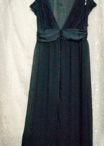 Lacey Upper N Downside Chiffon Shrug Type Dress
