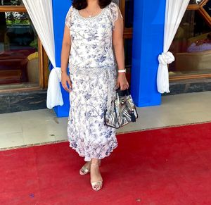 Blue Floral Dress