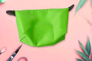 Blue And Maroon Waterproof Makeup Pouch