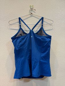 Blue Racerback Tank Top