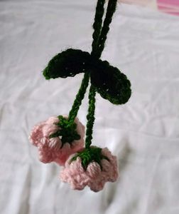 Crochet Cherry Blossom Charm